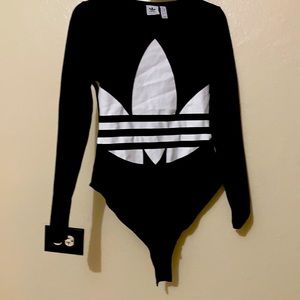 Black Adidas bodysuit